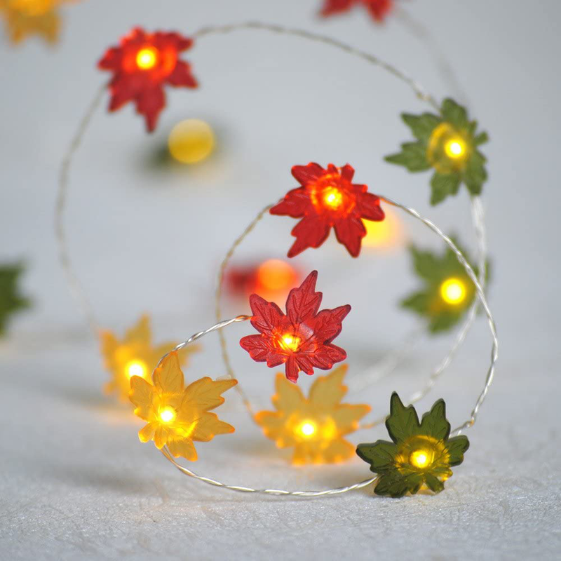 IMPRESS LIFE Christmas String Lights, Acorn 10ft Silver Wire 40 LED Battery Powered with Dimmable Remote Timer for Ice Age, Indoor Outdoor, Wedding, Birthday Bedroom Fireplace Mantel Xmas Decorations Home & Garden > Decor > Seasonal & Holiday Decorations& Garden > Decor > Seasonal & Holiday Decorations Impress Life Yellow Green Red  