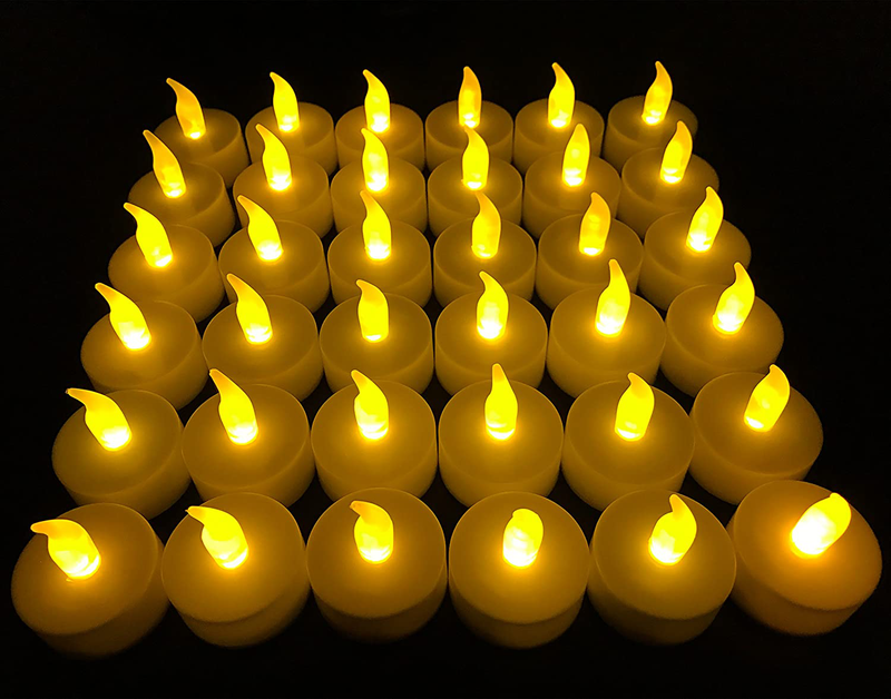 Flameless LED Tea Light Candles, 36 PK Vivii Battery-Powered Unscented LED Tealight Candles, Fake Candles, Tealights (36 Pack) Home & Garden > Decor > Home Fragrances > Candles Vivii Default Title  