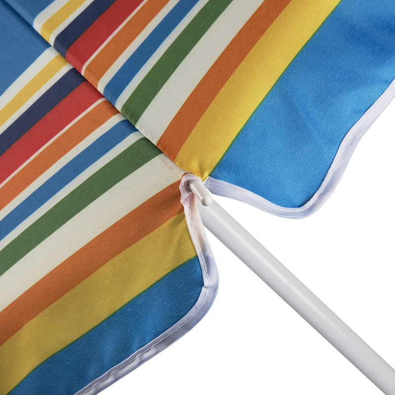 ONIVA - a Picnic Time Brand Outdoor Sunshade Umbrella, Multi-Color Stripe