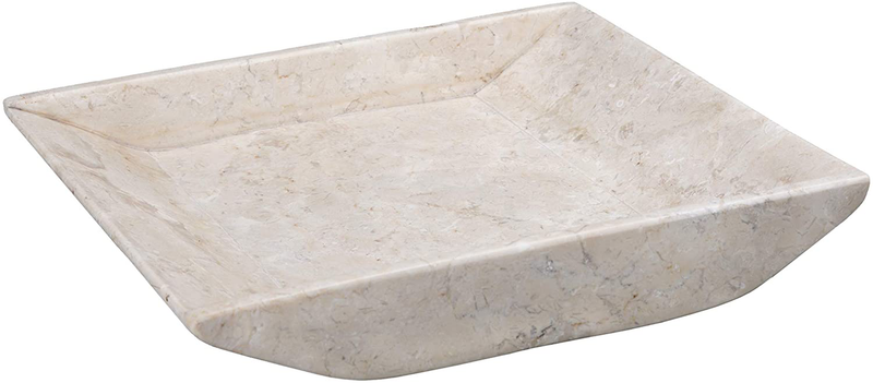 Creative Home Natural Champagne Marble Arch Vanity Tray Decorative Tray Jewelry Organizer Candle Holder Countertop Organizer, Beige, Large Home & Garden > Decor > Decorative Trays Creative Home Square Boat Shaped Vanity Tray  