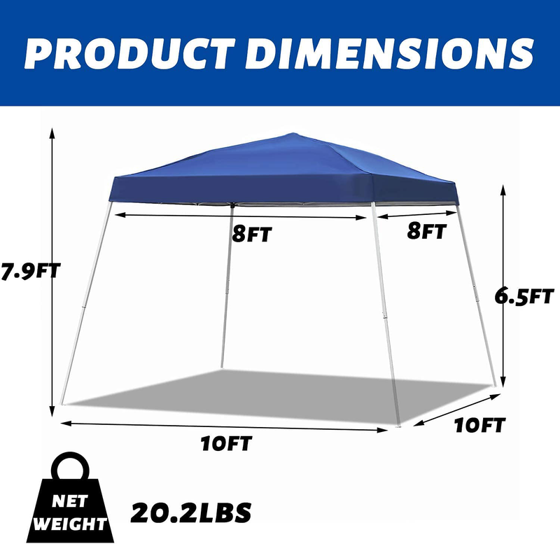 HYD-Parts Outdoor Canopy Tent 8x8 FT Instant Shelter Pop up Gazebo Tent Home & Garden > Lawn & Garden > Outdoor Living > Outdoor Structures > Canopies & Gazebos HYD-Parts   