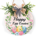Easter Signs, Easter Door Decorations Hanging Coloured Eggs Easter Decorations for Door the Home Rustic, Spring for Home Outdoor Easter Gifts Home Coffee Shop Bakery Farmhouse Window 12"X 12"Inch Home & Garden > Decor > Seasonal & Holiday Decorations Harooni Happy Easter Sign 12X12inch 