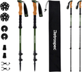 Retrospec Solstice Trekking and Ski Poles for Men and Women - Aluminum W/ Cork Grip - Adjustable & Collapsible Lightweight Hiking, Walking and Skiing Sticks Sporting Goods > Outdoor Recreation > Camping & Hiking > Hiking Poles Retrospec Matte Forest 2020 Aluminum/Cork Grip 