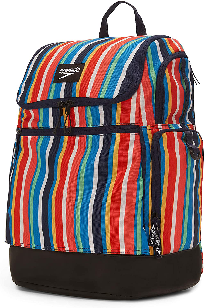 Speedo Large Teamster Backpack 35-Liter, Bright Marigold/Black, One Size Sporting Goods > Outdoor Recreation > Boating & Water Sports > Swimming Speedo Stripe Multi 2.0 One Size 