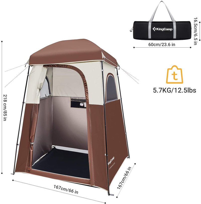 Kingcamp Oversize Outdoor Easy up Portable Dressing Changing Room Shower Privacy Shelter Tent Sporting Goods > Outdoor Recreation > Camping & Hiking > Portable Toilets & Showers KingCamp   