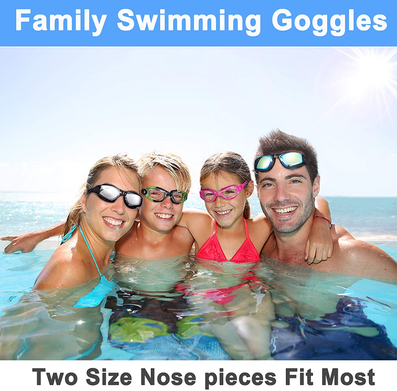 EverSport Swim Goggles Pack of 2 Swimming Goggles Anti Fog for Adult Men Women Youth Kids Sporting Goods > Outdoor Recreation > Boating & Water Sports > Swimming > Swim Goggles & Masks EverSport   