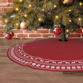 Christmas Tree Country Skirt Xmas Tree Skirts Floor Door Mat Rug for Christmas Holiday Party Decorations (red, 48") Home & Garden > Decor > Seasonal & Holiday Decorations > Christmas Tree Skirts EFINLUKY Red 48" 