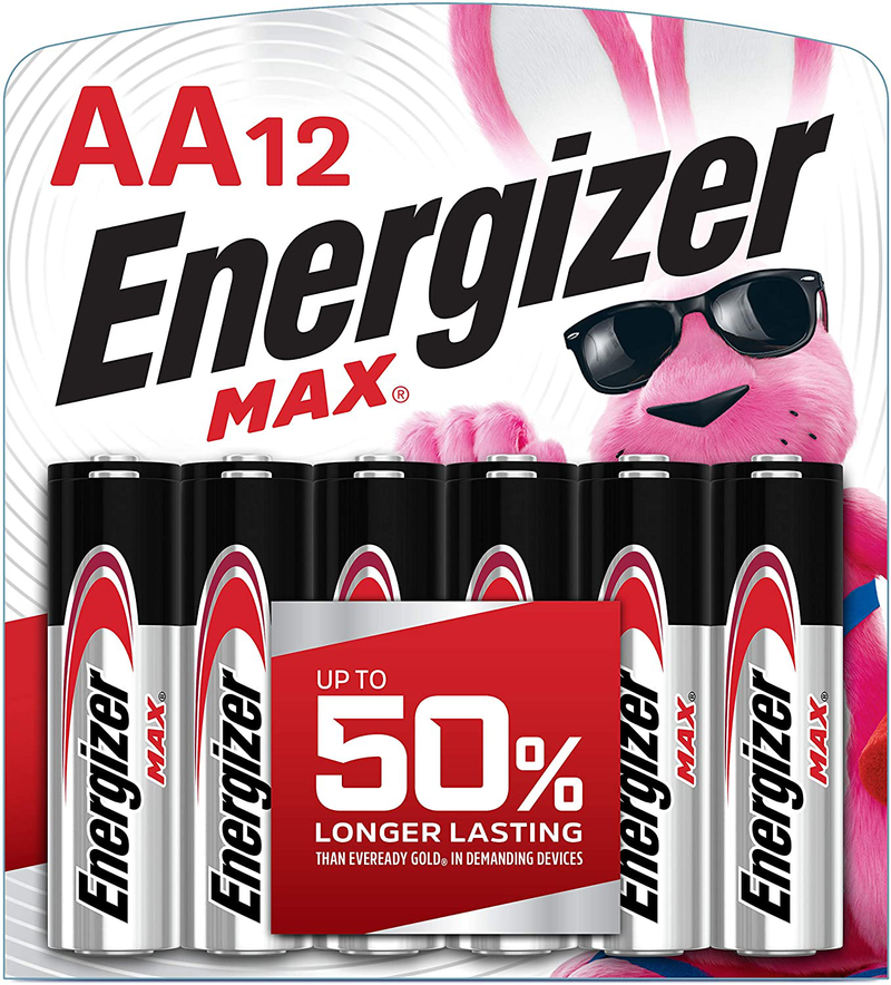 Energizer AA Batteries (24 Count), Double A Max Alkaline Battery Electronics > Electronics Accessories > Power > Batteries Energizer 12 Count  