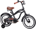 JOYSTAR 12" 14" 16" Kids Cruiser Bike with Training Wheels for Ages 2-7 Years Old Girls & Boys, Toddler Kids Children Bicycles Sporting Goods > Outdoor Recreation > Cycling > Bicycles JOYSTAR cruiser-Black 14 Inch 
