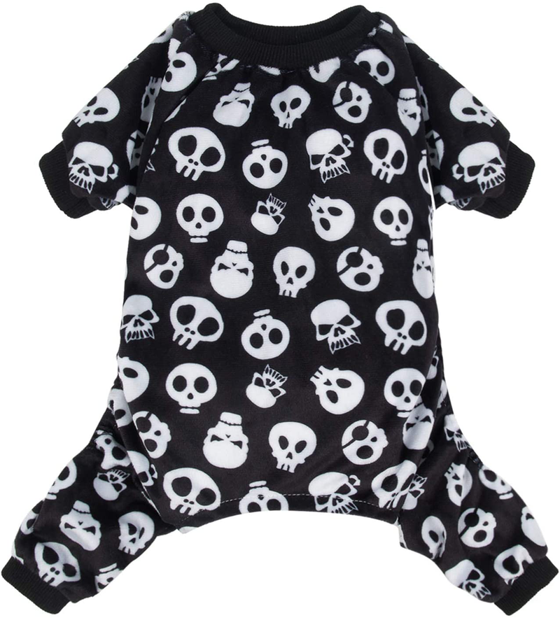Cutebone Halloween Dog Pajamas Costumes Pet Clothes Cat Apparel Shirt Winter Holiday Cute Pjs Outfits for Doggie Onesies Animals & Pet Supplies > Pet Supplies > Dog Supplies > Dog Apparel CuteBone 1