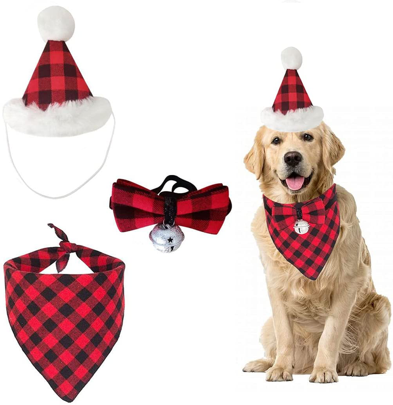 Pet Birthday Scarf-Holiday Pet Scarf-Holiday Dog Scarf-Birthday Costume-Birthday Pet Hat-Small and Medium Dogs-Cats-Pets