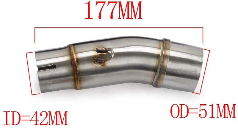 Motorcycle Slip on Exhaust system With Muffler Compatible with Kawasaki ninja 400 Z400 2018 2019 2020  ANODIZING RACING   