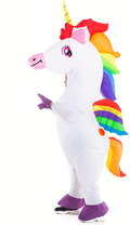 HSCTEK Child Inflatable Unicorn Costume Girls Boys Apparel & Accessories > Costumes & Accessories > Costumes HSCTEK White Large 