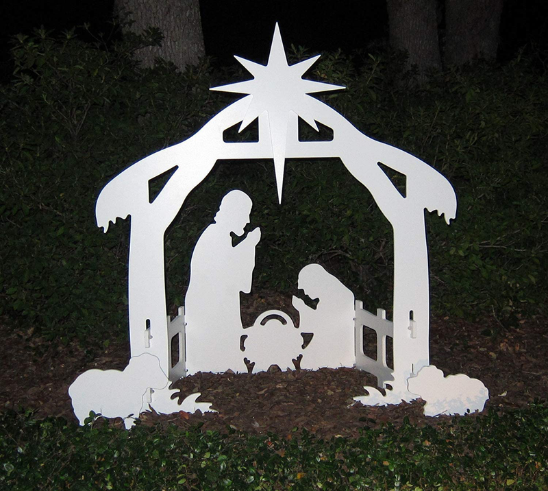 Outdoor Nativity Set | Weatherproof Outdoor Nativity Scene for Yards and Lawns | Simple Assembly, Compact Storage Home & Garden > Decor > Seasonal & Holiday Decorations& Garden > Decor > Seasonal & Holiday Decorations Teak Isle   