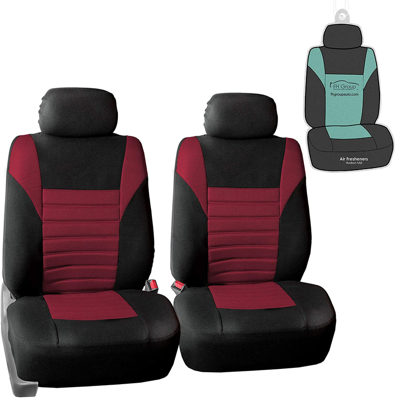 FH Group Sports Fabric Car Seat Covers Pair Set (Airbag Compatible), Gray / Black- Fit Most Car, Truck, SUV, or Van Vehicles & Parts > Vehicle Parts & Accessories > Motor Vehicle Parts > Motor Vehicle Seating ‎FH Group Burgundy  