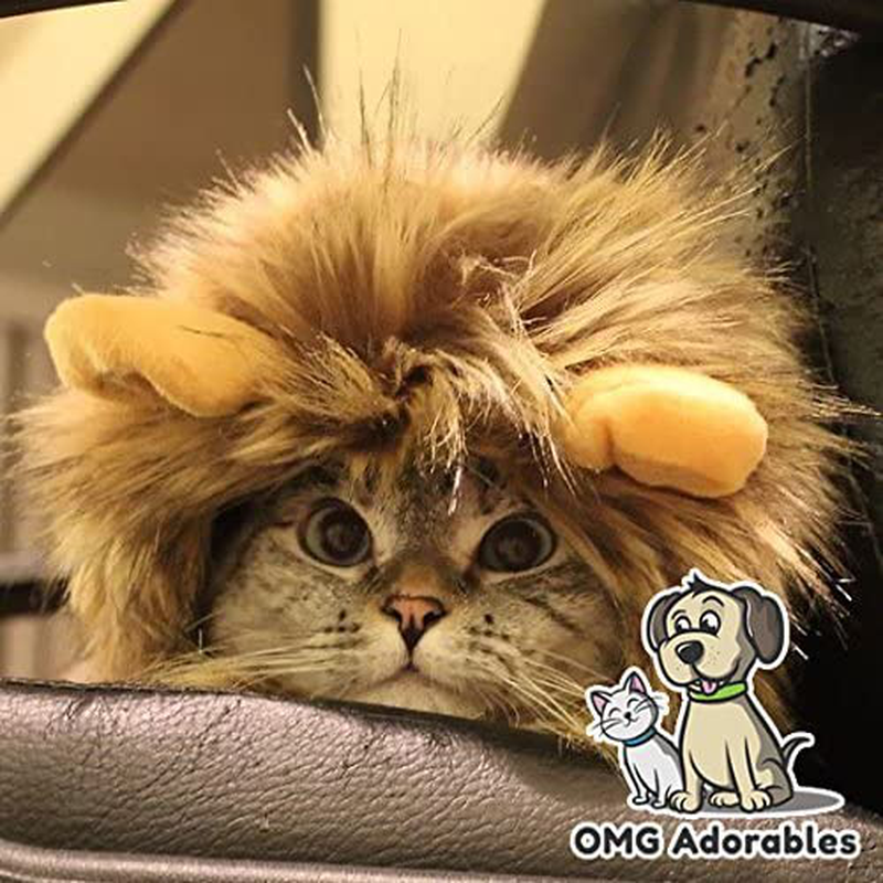 OMG Adorables Lion Mane Costume for Cat Animals & Pet Supplies > Pet Supplies > Cat Supplies > Cat Apparel OMG Adorables   