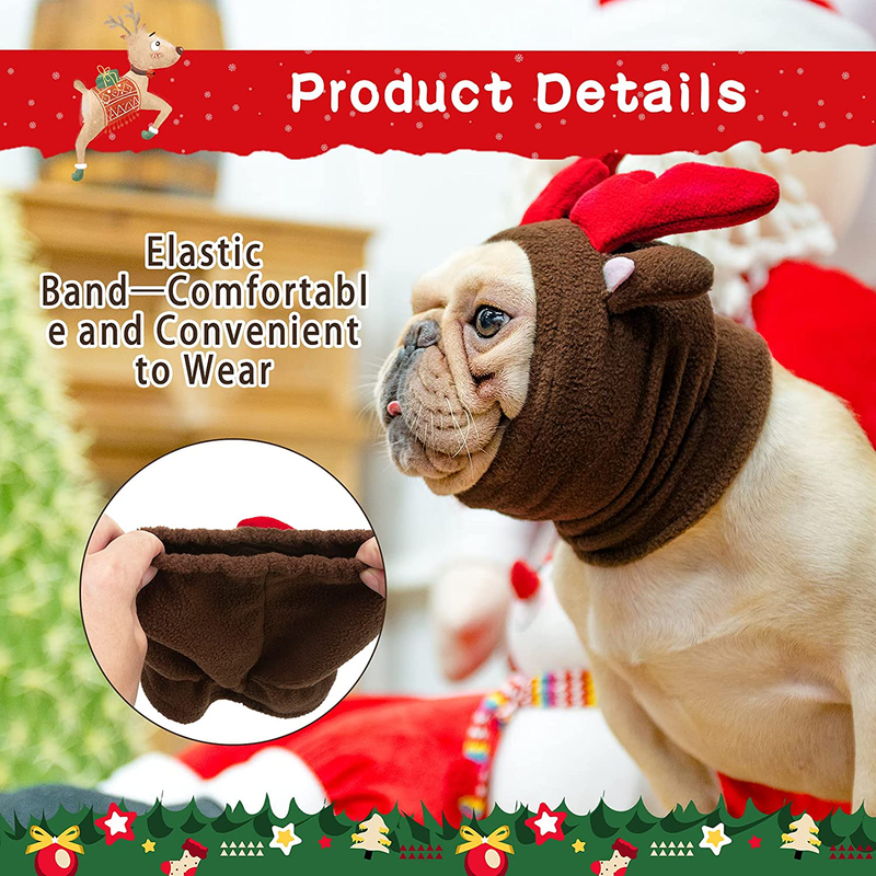 Small Dog Costume - Elk Style & Penguin Style Costumes for Dogs Warm Comfortable Dog Clothes Soft Polar Fleece Dog Christmas Outfit, 2 Pieces Animals & Pet Supplies > Pet Supplies > Dog Supplies > Dog Apparel PAWCHIE   