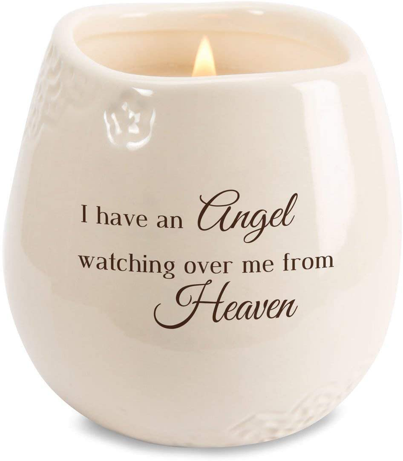 Pavilion - I Have an Angel Watching Over Me from Heaven 8 oz Soy Filled Ceramic Vessel Candle Home & Garden > Decor > Home Fragrances > Candles Pavilion Gift Company Default Title  