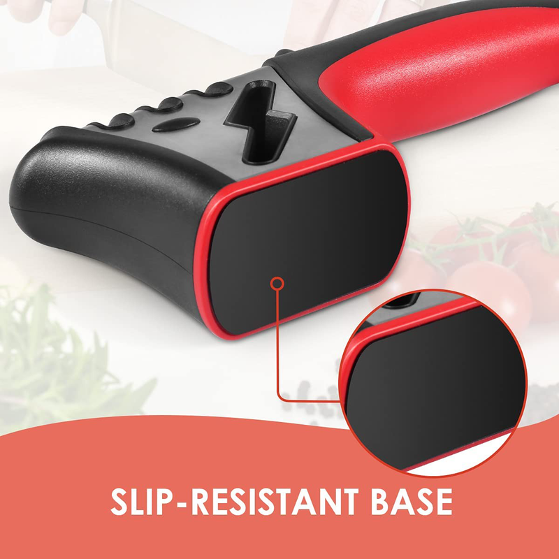 Knife Sharpener, 4-in-1 Kitchen Knife Accessories, Easy Sharpening 4-Stage Kitchen Sharpener Helps Repair, Restore and Polish Blades, Safely and Easy to Use for Kitchen, Camping & Hiking Home & Garden > Kitchen & Dining > Kitchen Tools & Utensils > Kitchen Knives Kitchenmuh   