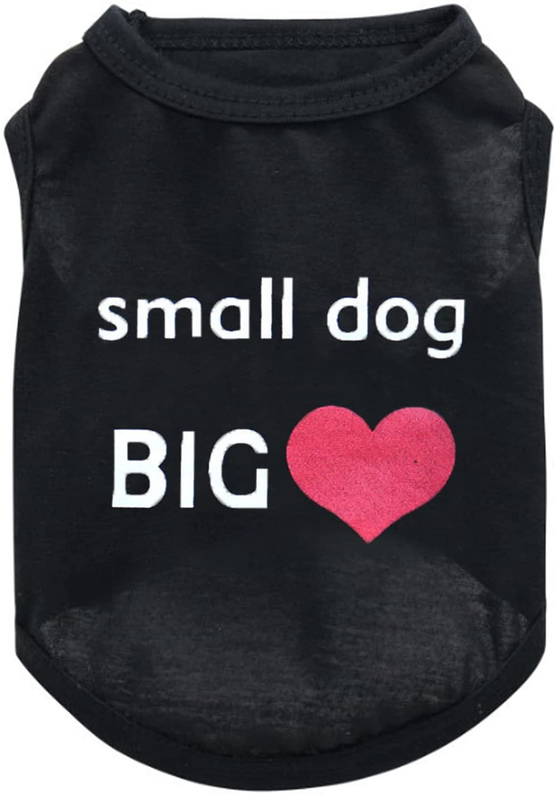 Puppy Clothes for Small Dog Boy Summer Shirt for Chihuahua Yorkies Male Pet Outfits Cat Clothing Black Vest Funny Apparel …… Animals & Pet Supplies > Pet Supplies > Cat Supplies > Cat Apparel Likemi   