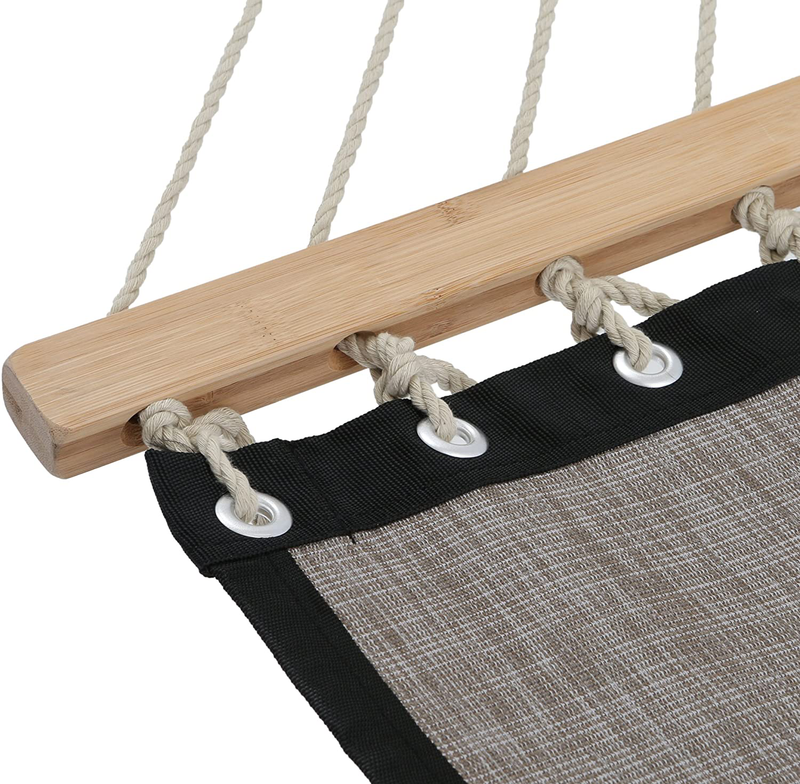 Patio Watcher 11 FT Quick Dry Hammock Bamboo Wood Spreader Bars Outdoor Patio Yard Poolside Hammock with Chain Hanging Kits and Hooks, Waterproof and UV Resistance,Mocha Home & Garden > Lawn & Garden > Outdoor Living > Hammocks Patio Watcher   