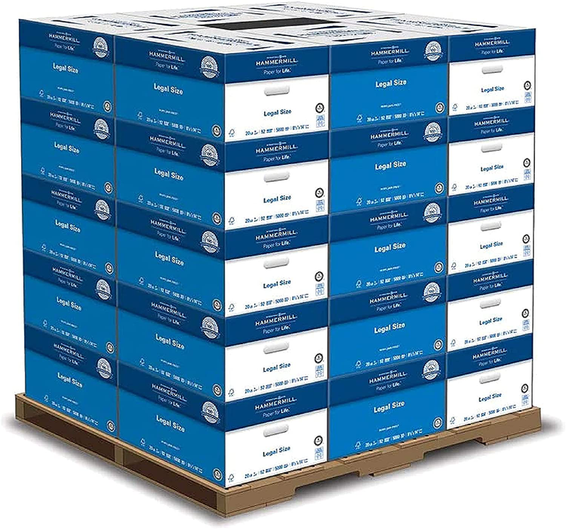 Hammermill Printer Paper, 20 Lb Copy Paper, 8.5 x 11 - 8 Ream (4,000 Sheets) - 92 Bright, Made in the USA