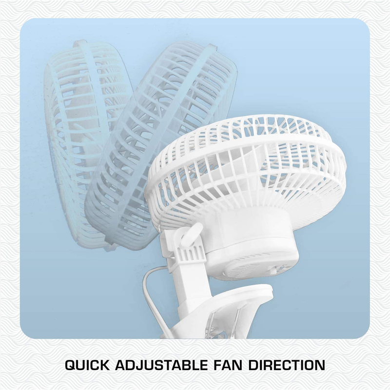Hurricane Classic Clip Fan 6 Inch Sporting Goods > Outdoor Recreation > Camping & Hiking > Tent Accessories Hawthorne Gardening Company   