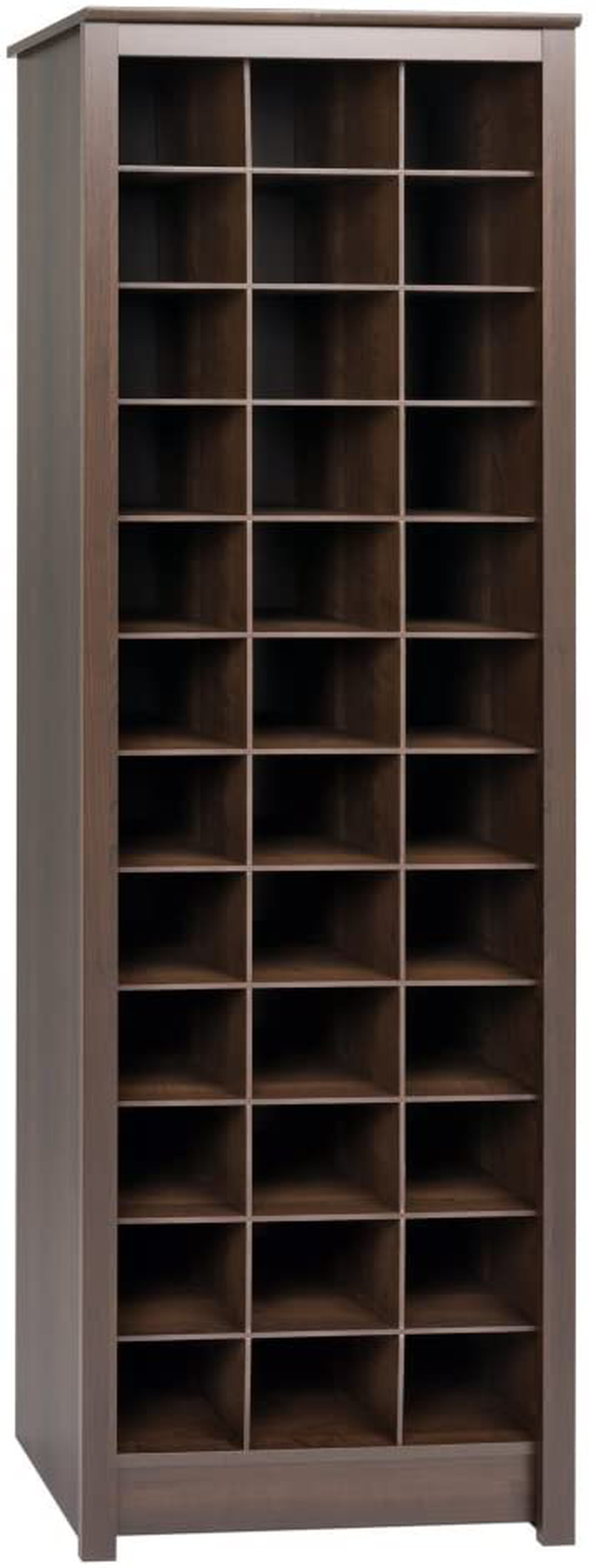 Prepac Shoe Storage Cabinet, 36 Pair Rack, Drifted Gray Furniture > Cabinets & Storage > Armoires & Wardrobes Prepac Manufacturing Ltd. Espresso 36 Pair Rack 