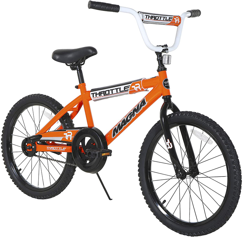 Dynacraft Magna Kids Bike Boys 20 Inch Wheels in Black, Orange and Blue for Ages 6 and Up