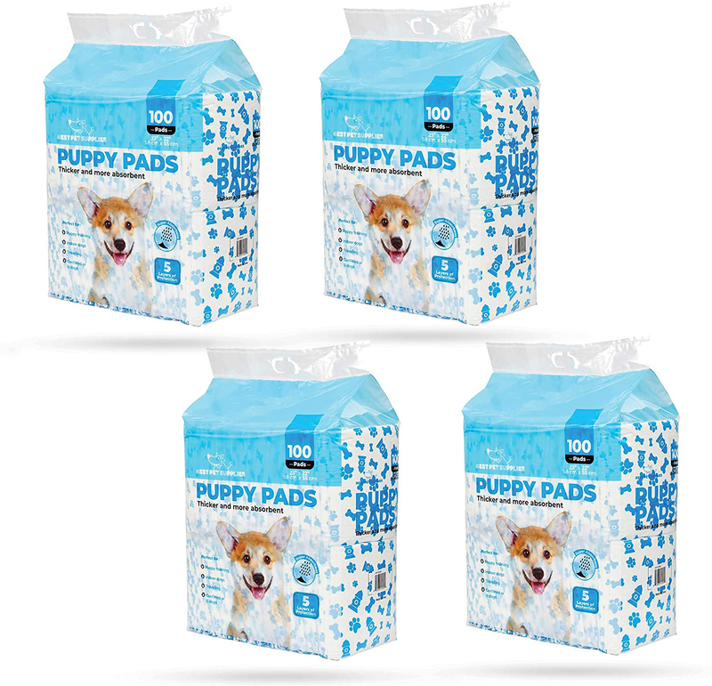 Puppy Training Pads for Large Breeds by Best Pet Supplies Animals & Pet Supplies > Pet Supplies > Dog Supplies > Dog Diaper Pads & Liners Best Pet Supplies Blue Hydrant 22 x 22.5" (Pack of 400) 