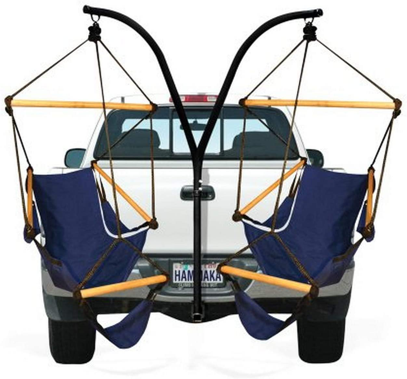 Hammaka Trailer Hitch Stand and Cradle Chairs Combo - Blue
