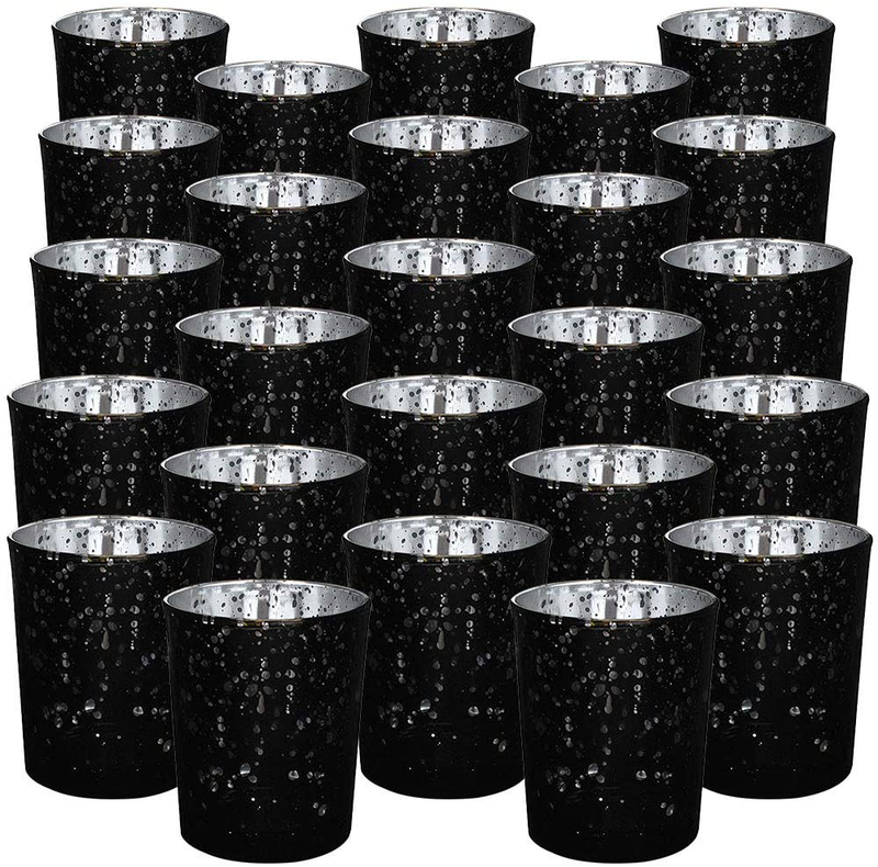 Just Artifacts 2.75-Inch Speckled Mercury Glass Votive Candle Holders (25pcs, Gold) Home & Garden > Decor > Home Fragrance Accessories > Candle Holders Just Artifacts   