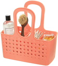 Idesign Orbz Bathroom Shower Tote for Shampoo, Cosmetics, Beauty Products - Small, Divided, Coral Sporting Goods > Outdoor Recreation > Camping & Hiking > Portable Toilets & Showers iDesign Coral  