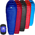 Hyke & Byke Quandary 650 Fill Power Duck down 15 Degree Backpacking Sleeping Bag for Adults Cold Weather Sleeping Bag - Synthetic Base - Ultra Lightweight 3 Season Camping Sleeping Bags for Kids Too Sporting Goods > Outdoor Recreation > Camping & Hiking > Sleeping BagsSporting Goods > Outdoor Recreation > Camping & Hiking > Sleeping Bags Hyke & Byke Blue Regular 