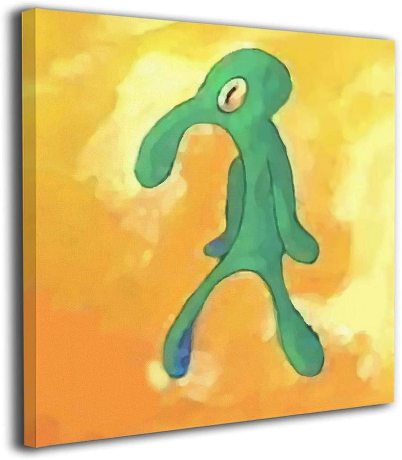 Classic Bold and Brash Painting Squidward Poster, Canvas Wall Art Print Home Bathroom Decor Framed Bedroom Office Living Room Small 12x16 Inches Home & Garden > Decor > Artwork > Posters, Prints, & Visual Artwork Bold And Brash Classic Bold and Brash 24"x24" 