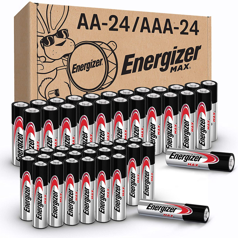 Energizer MAX AA Batteries & AAA Batteries Combo Pack, 24 Double AA Batteries and 24 Triple AAA Batteries (48 Count) Electronics > Electronics Accessories > Power > Batteries Energizer Combo Pack, 24 AA + 24 AAA  