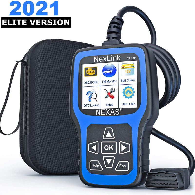 NEXAS NL101 OBD2 Scanner Check Engine Light Car Code Reader Diagnostic Scan Tool Fault Code Scanner with Battery Test for OBDII Car After 1996 [Upgrade Version] including Black Protective Case Vehicles & Parts > Vehicle Parts & Accessories > Vehicle Maintenance, Care & Decor > Vehicle Repair & Specialty Tools > Vehicle Diagnostic Scanners NEXAS Default Title  