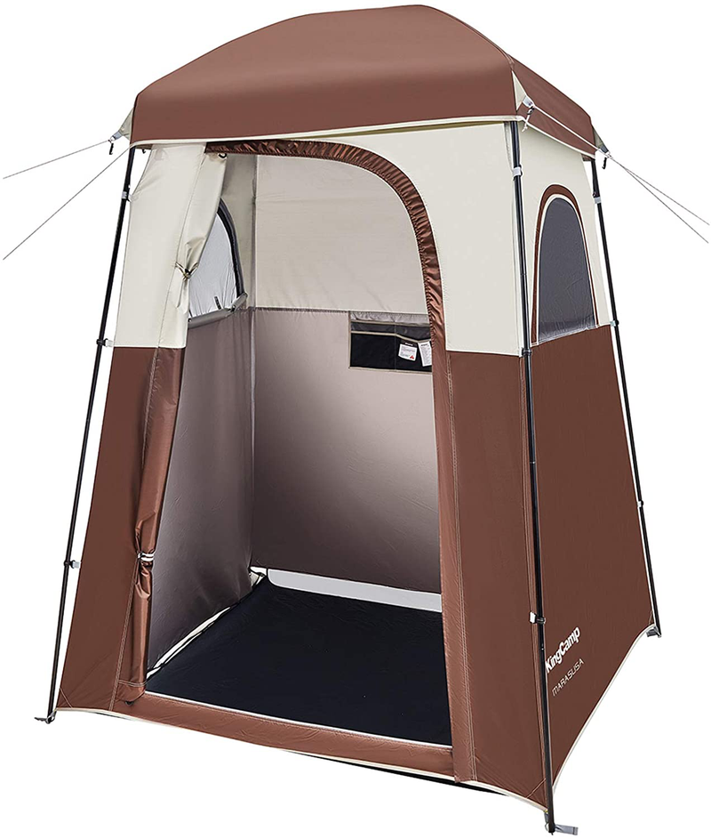Kingcamp Oversize Outdoor Easy up Portable Dressing Changing Room Shower Privacy Shelter Tent Sporting Goods > Outdoor Recreation > Camping & Hiking > Portable Toilets & Showers KingCamp COFFEE  