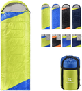 Extremus Rectangular Camping Sleeping Bag, 3-Season Comfort, Single/Double Backpacking Sleeping Bags for Adults, Lightweight, Water Repellency,Camping Gear, Stuff Sack with Compression Straps Included Sporting Goods > Outdoor Recreation > Camping & Hiking > Sleeping Bags Extremus A: Single-Chartreuse/Royal Blue  