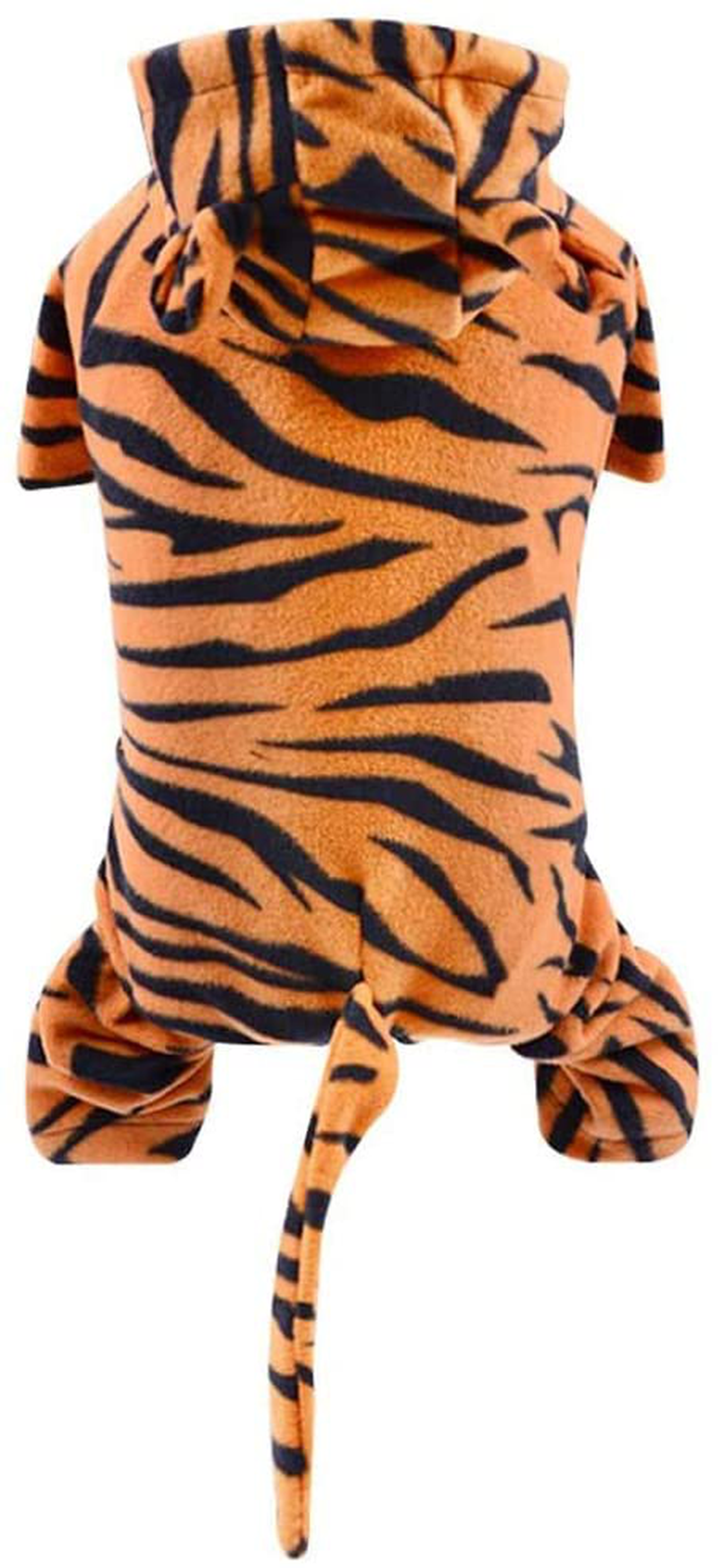 HOTUMN Halloween Dog Costume Pet Tiger Cosplay Tiger Clothes Cat Hoodie Coat Dogs Warm Apparel and Pet Winter Clothes Animals & Pet Supplies > Pet Supplies > Cat Supplies > Cat Apparel HOTUMN   