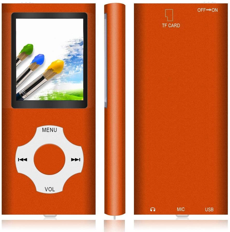 MP3 Player / MP4 Player, Hotechs MP3 Music Player with 32GB Memory SD Card Slim Classic Digital LCD 1.82'' Screen Mini USB Port with FM Radio, Voice Record Electronics > Audio > Audio Players & Recorders > MP3 Players Hotechs. Orange  