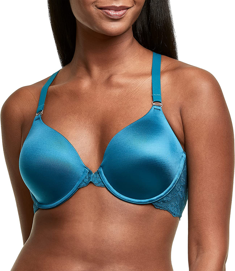 Maidenform Women's One Fab Fit Full Coverage Lightly Padded Racerback Underwire T-Shirt Bra 07112 Apparel & Accessories > Clothing > Underwear & Socks > Bras Maidenform Petro Teal 36B 
