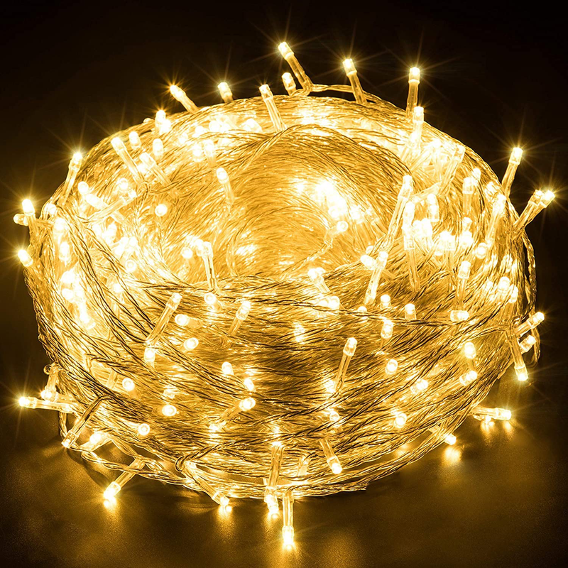 Novtech LED Christmas String Lights 329FT 1000LED Long Twinkle Fairy Lights Indoor Outdoor Xmas Decorative Lights - Plug in Decoration Lights for Christmas Tree Room Porch Valentine Day - Warm White Home & Garden > Decor > Seasonal & Holiday Decorations Novtech 329FT  