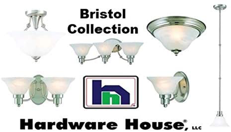 Hardware House 544452 54-4452 Bristol 5 Light Chandelier, 24"X15", Satin Nickel Home & Garden > Lighting > Lighting Fixtures KOL DEALS   