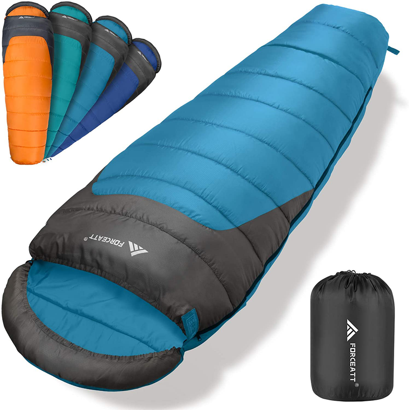 Forceatt Sleeping Bag, 50-77℉ Lightweight & Portable Sleeping Bags for Adults, Backpacking Mummy Sleeping Bag Suitable Camping, Hiking, Indoor and Outdoor Use, for 3 Seasons of Warm and Cool Weather. Sporting Goods > Outdoor Recreation > Camping & Hiking > Sleeping BagsSporting Goods > Outdoor Recreation > Camping & Hiking > Sleeping Bags Forceatt Lord Royal Blue  