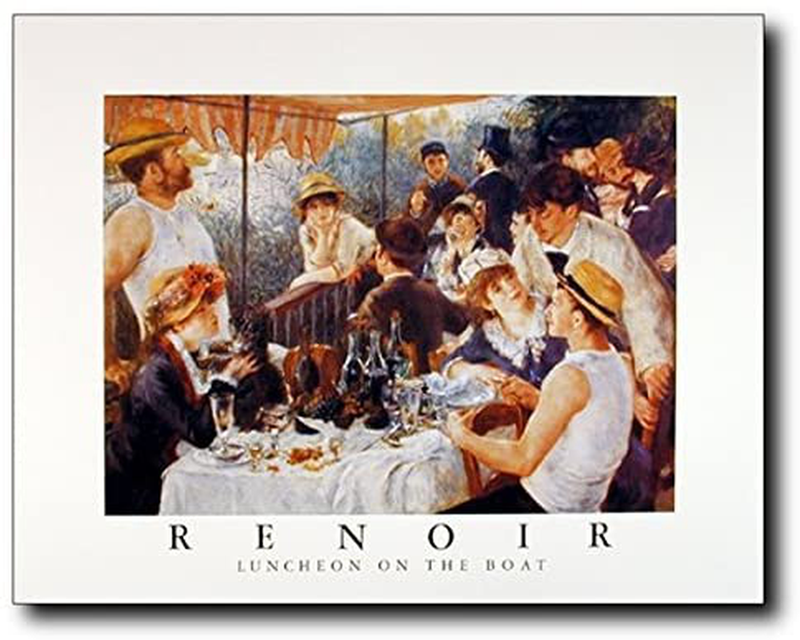Renoir Luncheon on the Boat Party Impressionist Wall Decor Art Print Poster (16X20) Home & Garden > Decor > Artwork > Posters, Prints, & Visual Artwork Impact Posters Gallery   