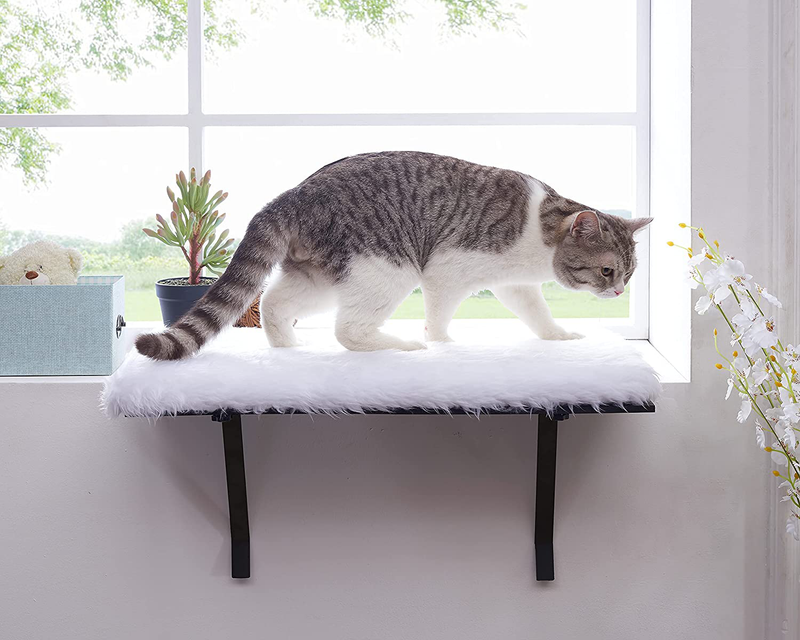 Sweetgo Cat Window Perch-Mounted Shelf Bed for Cat-Funny Sleep DIY Kitty Sill Window Perch- Washable Foam Cat Seat Animals & Pet Supplies > Pet Supplies > Cat Supplies > Cat Beds sweetgo   