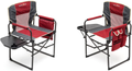 SUNNYFEEL Camping Directors Chair, Heavy Duty,Oversized Portable Folding Chair with Side Table, Pocket for Beach, Fishing,Trip,Picnic,Lawn,Concert Outdoor Foldable Camp Chairs Sporting Goods > Outdoor Recreation > Camping & Hiking > Camp Furniture Sunnyfeel Red-2set  