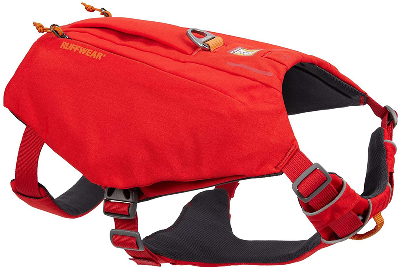 RUFFWEAR, Switchbak Dog Harness, Pack & Harness Hybrid for Day Trips & Everyday Use Animals & Pet Supplies > Pet Supplies > Dog Supplies Ruffwear Red Sumac Medium (Pack of 1) 
