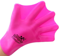 OneMoreDealDirect OMDD Silicone Webbed Swimming Gloves Aqua Fit Swim Training Gloves Web Gloves Swimming,Closed Full Finger Webbed Water Gloves Unisex Adult,2PCS Sporting Goods > Outdoor Recreation > Boating & Water Sports > Swimming > Swim Gloves OneMoreDealDirect Pink  